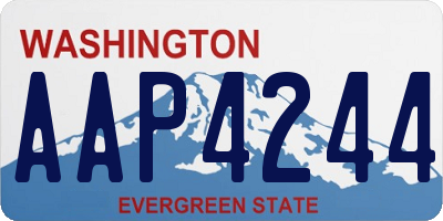 WA license plate AAP4244