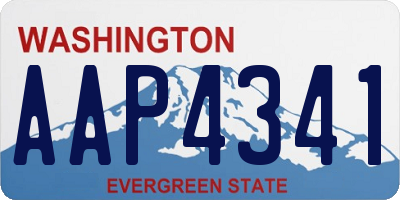 WA license plate AAP4341