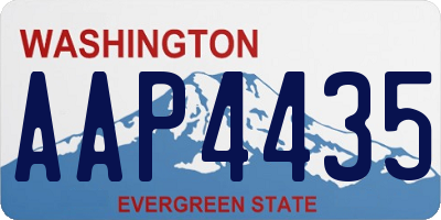 WA license plate AAP4435