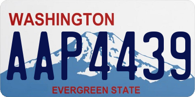 WA license plate AAP4439