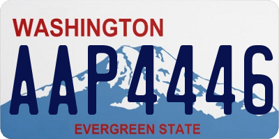 WA license plate AAP4446