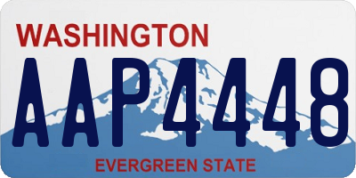 WA license plate AAP4448