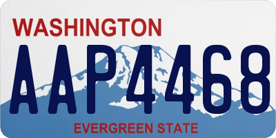 WA license plate AAP4468