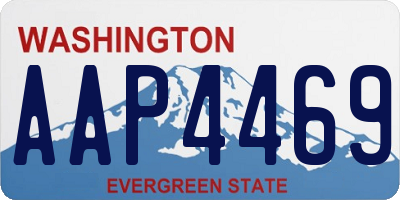 WA license plate AAP4469