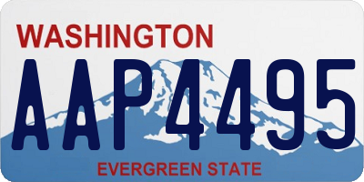 WA license plate AAP4495