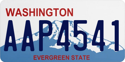 WA license plate AAP4541