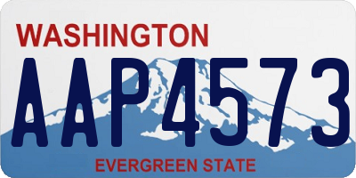 WA license plate AAP4573