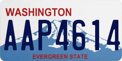 WA license plate AAP4614
