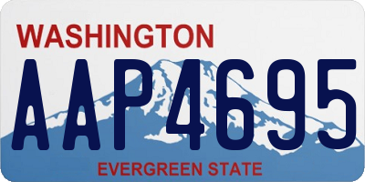 WA license plate AAP4695