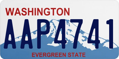 WA license plate AAP4741