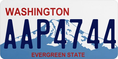 WA license plate AAP4744
