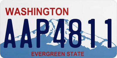 WA license plate AAP4811