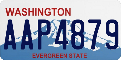 WA license plate AAP4879