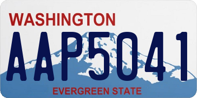 WA license plate AAP5041