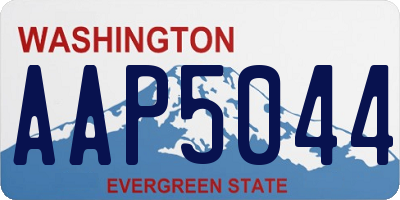 WA license plate AAP5044