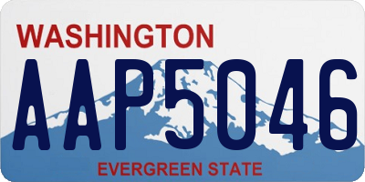 WA license plate AAP5046