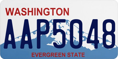 WA license plate AAP5048