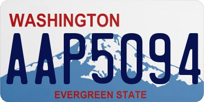 WA license plate AAP5094