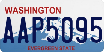 WA license plate AAP5095