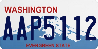 WA license plate AAP5112