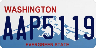 WA license plate AAP5119