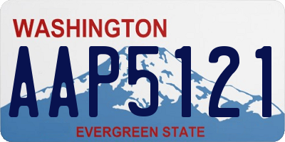 WA license plate AAP5121