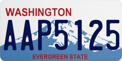 WA license plate AAP5125