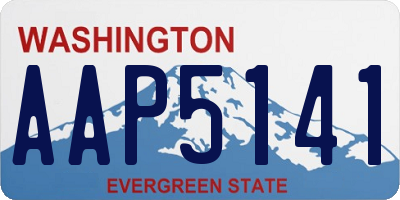 WA license plate AAP5141