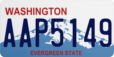 WA license plate AAP5149
