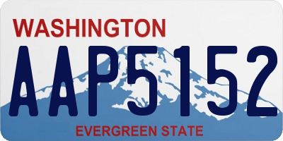 WA license plate AAP5152