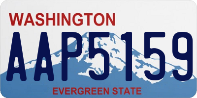 WA license plate AAP5159