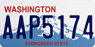 WA license plate AAP5174