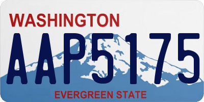 WA license plate AAP5175