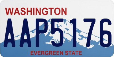 WA license plate AAP5176