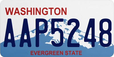 WA license plate AAP5248