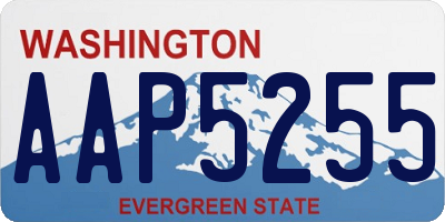 WA license plate AAP5255