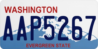 WA license plate AAP5267