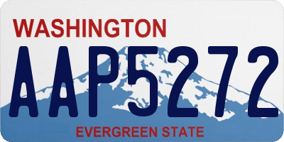 WA license plate AAP5272