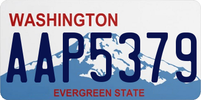 WA license plate AAP5379