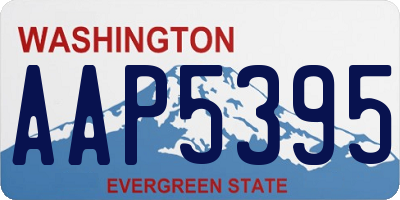 WA license plate AAP5395