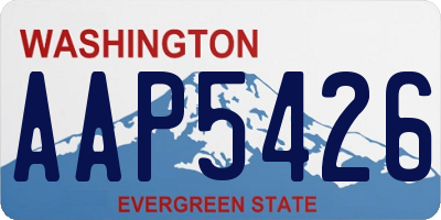 WA license plate AAP5426
