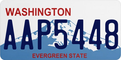 WA license plate AAP5448