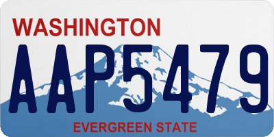 WA license plate AAP5479