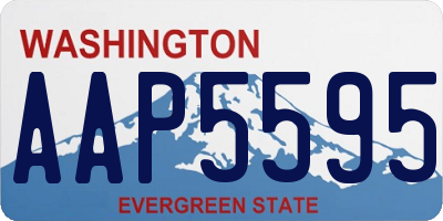 WA license plate AAP5595