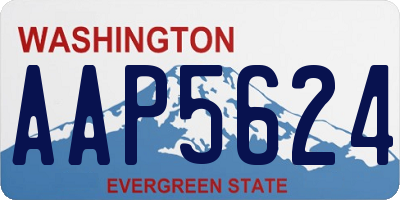 WA license plate AAP5624