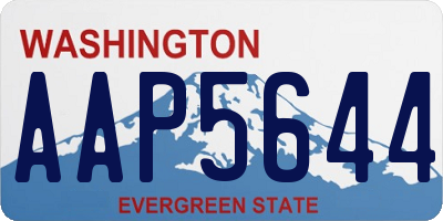 WA license plate AAP5644