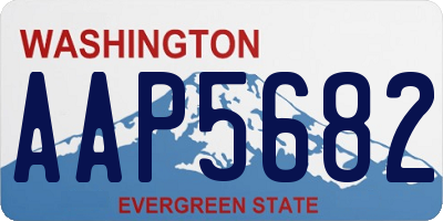WA license plate AAP5682