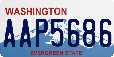WA license plate AAP5686