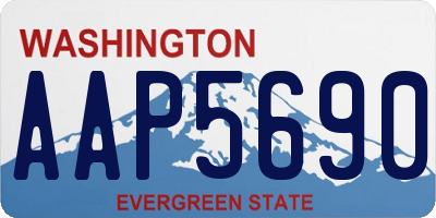 WA license plate AAP5690