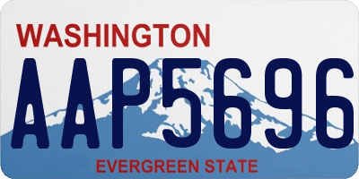 WA license plate AAP5696